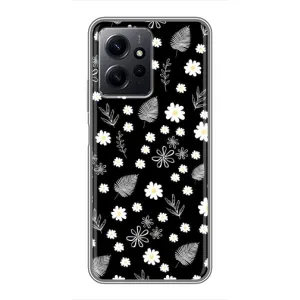 Чохли з тематикою "КВІТИ" на Xiaomi Redmi Note 12 (цвітіння на чорному)