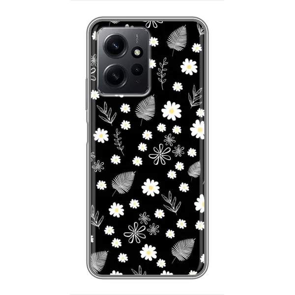 Чехол с рисунком «цветение на чорном» для Xiaomi Redmi Note 12 Чехол с рисунком «цветение на чорном» для Xiaomi Redmi Note 12
