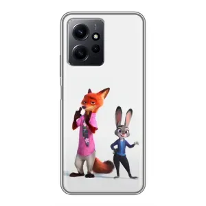 Силіконовий чохол з принтом Зоотрополіс для Xiaomi Redmi Note 12 (Джуді і Нік)