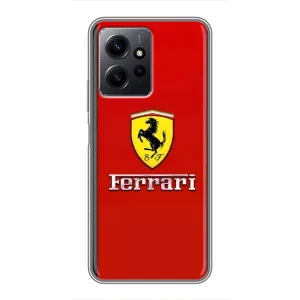 Силіконовий бампер з картинкою машини на Xiaomi Redmi Note 12 (Ferrari Logo)