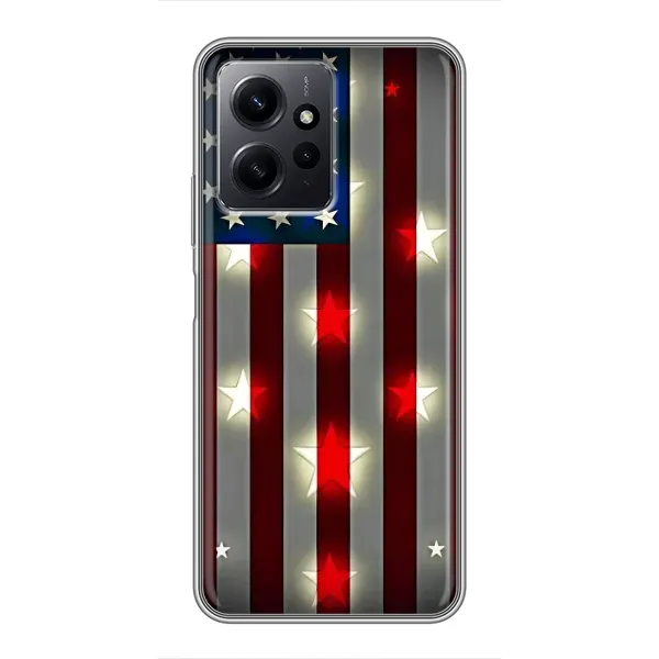 Чехол с рисунком «Флаг США 2» для Xiaomi Redmi Note 12 Чехол с рисунком «Флаг США 2» для Xiaomi Redmi Note 12