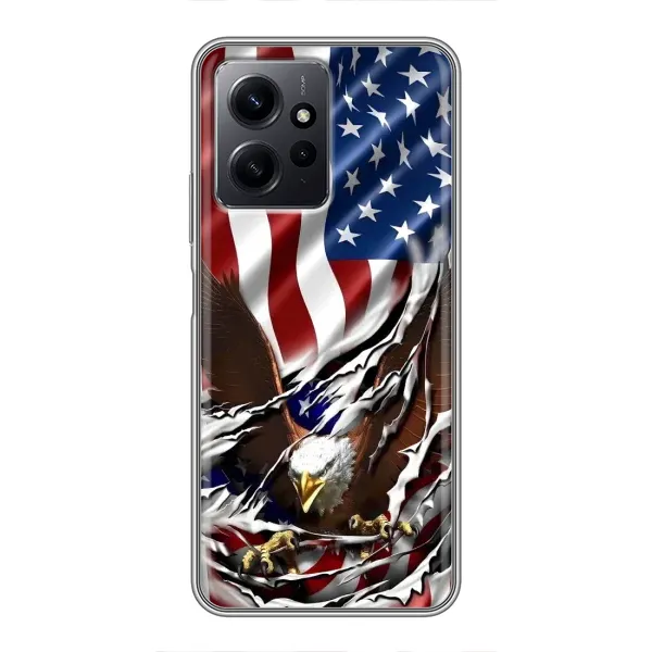 Чехол с рисунком «Флаг USA» для Xiaomi Redmi Note 12 Чехол с рисунком «Флаг USA» для Xiaomi Redmi Note 12
