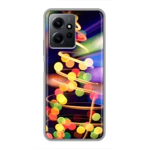 Чехол Новогодняя Елка на Xiaomi Redmi Note 12 (Гирлянды)