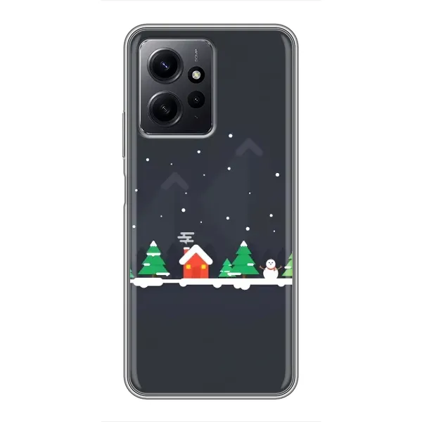 Чехол с рисунком «Город зимний» для Xiaomi Redmi Note 12 Чехол с рисунком «Город зимний» для Xiaomi Redmi Note 12