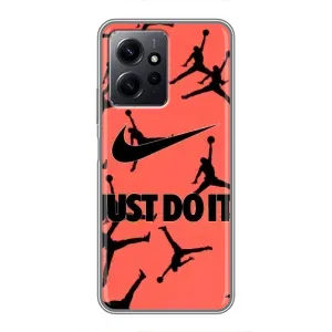 Силіконовый Чохол Nike Air Jordan на Редмі Нот 12 (Just Do It)