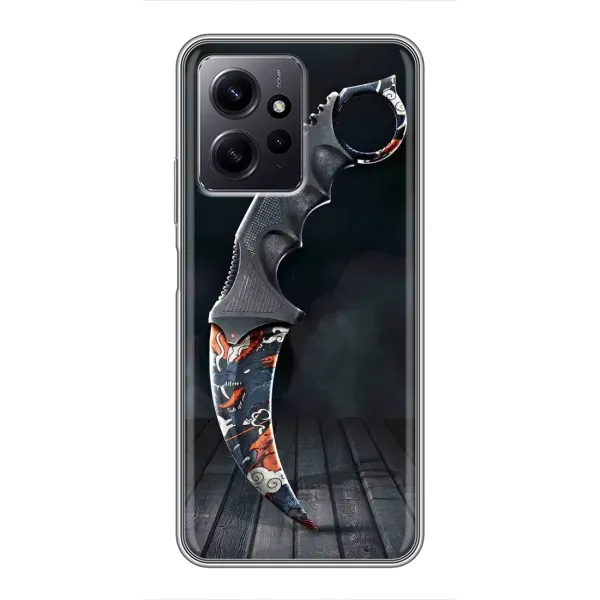 Чехол с рисунком «Кинжал КС ГО» для Xiaomi Redmi Note 12 Чехол с рисунком «Кинжал КС ГО» для Xiaomi Redmi Note 12