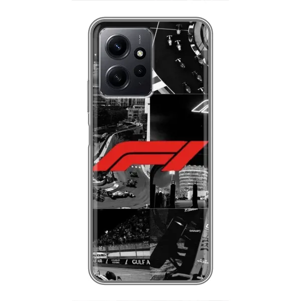 Чехол с рисунком «Коллаж Формула 1» для Xiaomi Redmi Note 12 Чехол с рисунком «Коллаж Формула 1» для Xiaomi Redmi Note 12