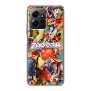 Силіконовий чохол з принтом Зоотрополіс для Xiaomi Redmi Note 12 (Колаж героїв)