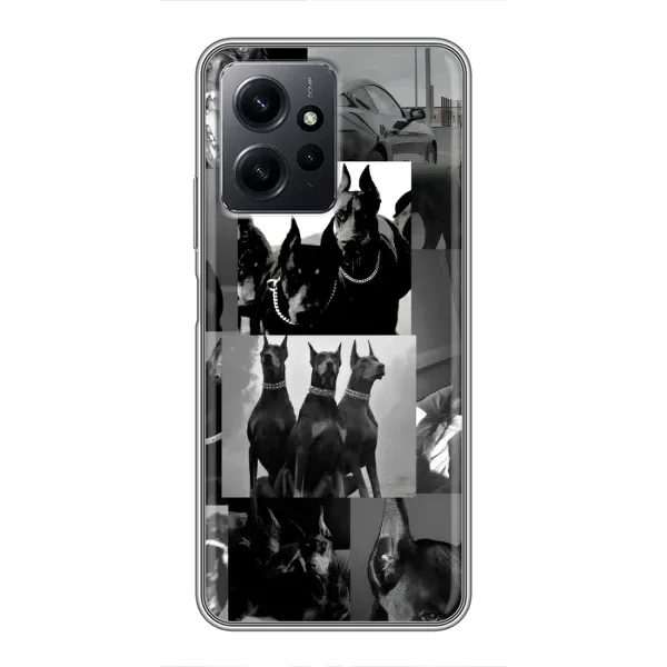 Чехол с рисунком «Коллаж Доберман» для Xiaomi Redmi Note 12 Чехол с рисунком «Коллаж Доберман» для Xiaomi Redmi Note 12