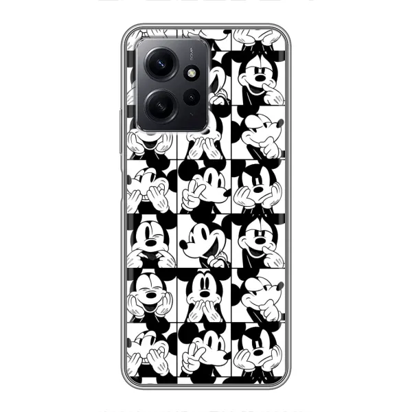 Чехол с рисунком «Коллаж Микки Маус» для Xiaomi Redmi Note 12 Чехол с рисунком «Коллаж Микки Маус» для Xiaomi Redmi Note 12