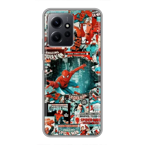 Чехол с рисунком «Комиксы Человек Паук» для Xiaomi Redmi Note 12 Чехол с рисунком «Комиксы Человек Паук» для Xiaomi Redmi Note 12