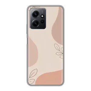 Чохол квітковий дизайн для Xiaomi Redmi Note 12 (Кориневий фон)