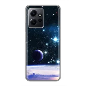 Чехол (ТПУ) с планетами на Xiaomi Redmi Note 12 (Космический вид)