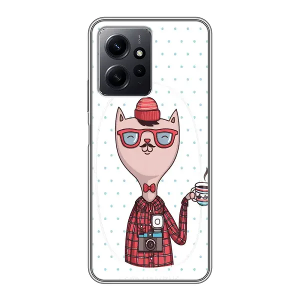 Чехол с рисунком «Кот аристократ» для Xiaomi Redmi Note 12 Чехол с рисунком «Кот аристократ» для Xiaomi Redmi Note 12