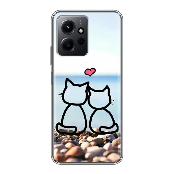 Чехол с рисунком «Котейки» для Xiaomi Redmi Note 12 Чехол с рисунком «Котейки» для Xiaomi Redmi Note 12
