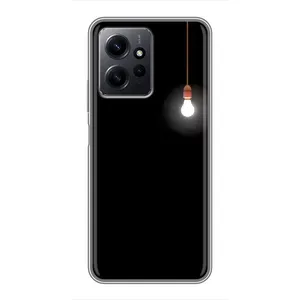 Чохол з картинками на чорному фоні для Xiaomi Redmi Note 12 (Лампочка)