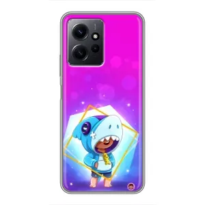 Чохол Бравл Старс для Xiaomi Redmi Note 12 (Леон у костюмі Акули)