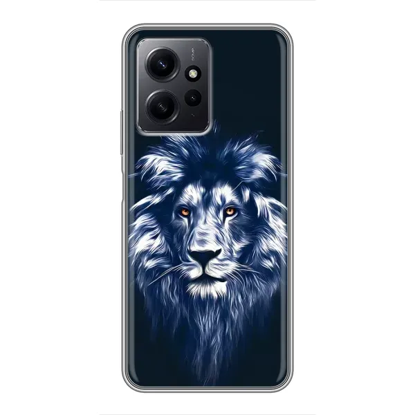 Чехол с рисунком «Лев - синий» для Xiaomi Redmi Note 12 Чехол с рисунком «Лев - синий» для Xiaomi Redmi Note 12