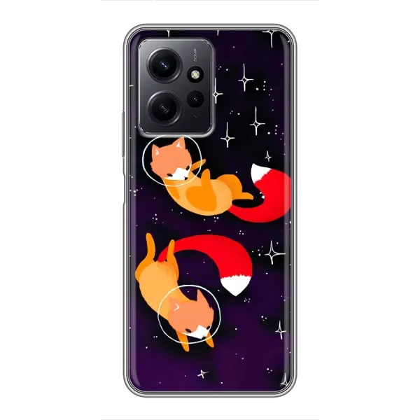Чехол с рисунком «Лисы» для Xiaomi Redmi Note 12 Чехол с рисунком «Лисы» для Xiaomi Redmi Note 12