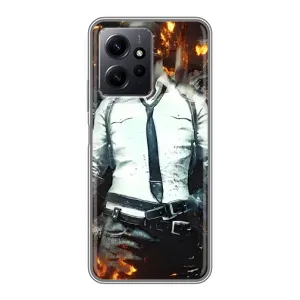 Силиконовый чехол с картинкой "Герой Pubg" на Xiaomi Redmi Note 12 (Man Пубг)