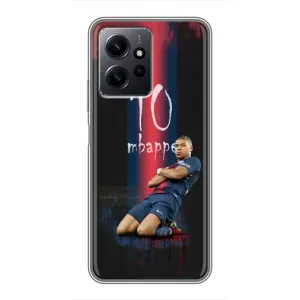 Чехол (TPU) с Футболистом на Xiaomi Redmi Note 12 (MBAPPE 10)