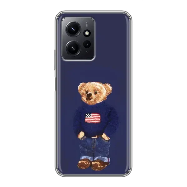 Чехол с рисунком «Мишка USA» для Xiaomi Redmi Note 12 Чехол с рисунком «Мишка USA» для Xiaomi Redmi Note 12