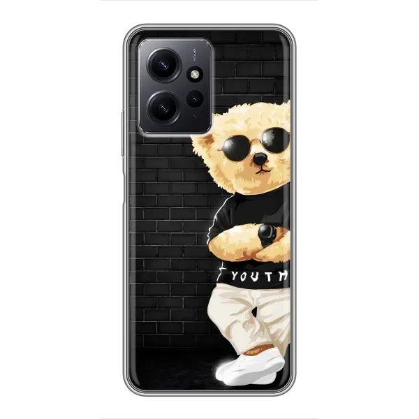 Чехол с рисунком «Мишка в очках» для Xiaomi Redmi Note 12 Чехол с рисунком «Мишка в очках» для Xiaomi Redmi Note 12