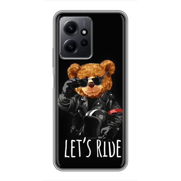 Чехол с рисунком «Модный Мишка» для Xiaomi Redmi Note 12 Чехол с рисунком «Модный Мишка» для Xiaomi Redmi Note 12
