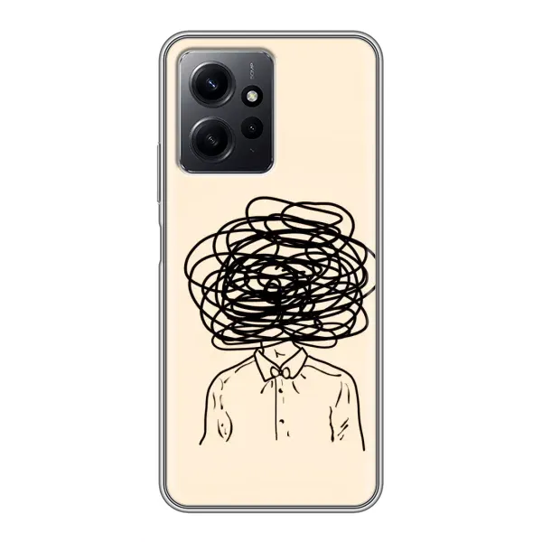 Чехол с рисунком «Мысли» для Xiaomi Redmi Note 12 Чехол с рисунком «Мысли» для Xiaomi Redmi Note 12