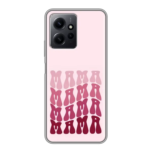Чехол с рисунком «Надпись мама» для Xiaomi Redmi Note 12 Чехол с рисунком «Надпись мама» для Xiaomi Redmi Note 12