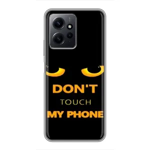 Чохол з Прикольним Принтом на Xiaomi Redmi Note 12 (Не чіпай мій телефон)