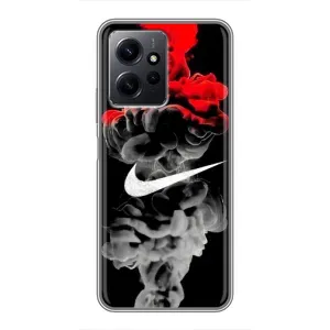 Силіконовый Чохол на Xiaomi Redmi Note 12 з картинкою НАЙК (Nike дим)