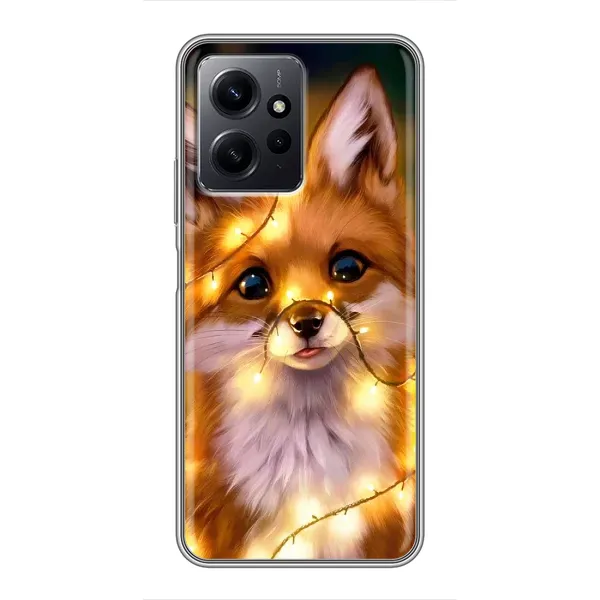 Чехол с рисунком «Новогодний лисенок» для Xiaomi Redmi Note 12 Чехол с рисунком «Новогодний лисенок» для Xiaomi Redmi Note 12