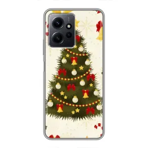 Чехол Новогодняя Елка на Xiaomi Redmi Note 12 (Новогодний принт)