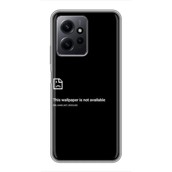 Чехол с рисунком «Ошибка» для Xiaomi Redmi Note 12 Чехол с рисунком «Ошибка» для Xiaomi Redmi Note 12