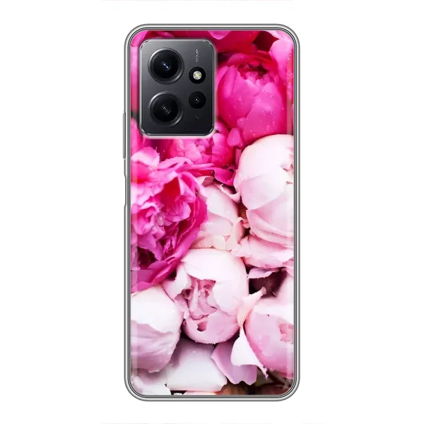 Чехол с рисунком «Пионы» для Xiaomi Redmi Note 12 Чехол с рисунком «Пионы» для Xiaomi Redmi Note 12