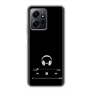 Чохол з картинками на чорному фоні для Xiaomi Redmi Note 12 (Плеєр)