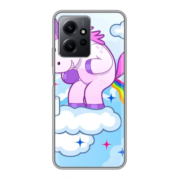 Чехол с рисунком «Радуга единорожка» для Xiaomi Redmi Note 12 Чехол с рисунком «Радуга единорожка» для Xiaomi Redmi Note 12