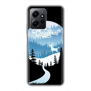 Силиконовый бампер на рождество для Xiaomi Redmi Note 12 (Рождественский Олень)