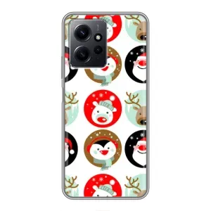 Силиконовый бампер на рождество для Xiaomi Redmi Note 12 (Рождественский принт)