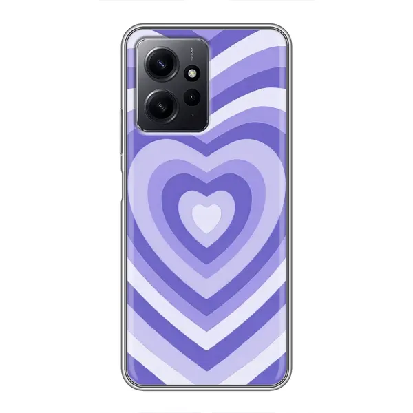 Чехол с рисунком «Сердце фиолет» для Xiaomi Redmi Note 12 Чехол с рисунком «Сердце фиолет» для Xiaomi Redmi Note 12