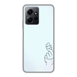 Чохол (Знак сердечка) для Xiaomi Redmi Note 12 (Сердечко на блакитному)