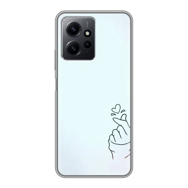 Чехол с рисунком «Сердце на голубом» для Xiaomi Redmi Note 12 Чехол с рисунком «Сердце на голубом» для Xiaomi Redmi Note 12