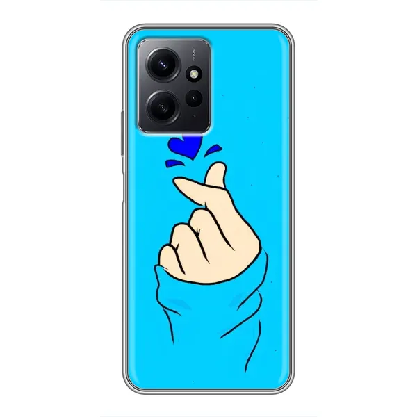 Чехол с рисунком «Сердце на синем» для Xiaomi Redmi Note 12 Чехол с рисунком «Сердце на синем» для Xiaomi Redmi Note 12