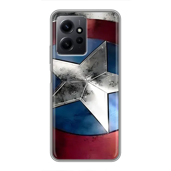 Чехол с рисунком «Щит Капитана Америки» для Xiaomi Redmi Note 12 Чехол с рисунком «Щит Капитана Америки» для Xiaomi Redmi Note 12