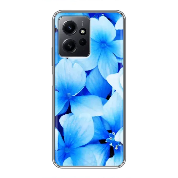 Чехол с рисунком «Синие цветы» для Xiaomi Redmi Note 12 Чехол с рисунком «Синие цветы» для Xiaomi Redmi Note 12