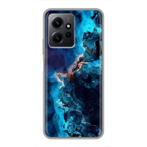 Чехол с рисунком «Синий мрамор» для Xiaomi Redmi Note 12 Чехол с рисунком «Синий мрамор» для Xiaomi Redmi Note 12