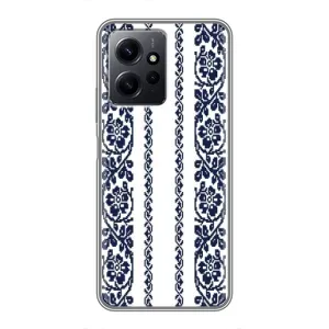 Силіконовый Чохол на Xiaomi Redmi Note 12 з картинкой Вишиванки (Синя вишиванка)