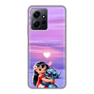 Чехол с рисунком Стич для Xiaomi Redmi Note 12 (Стич и Лило)