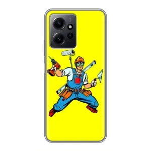Силіконовий бампер (Працівники) на Xiaomi Redmi Note 12 (Будівельник)